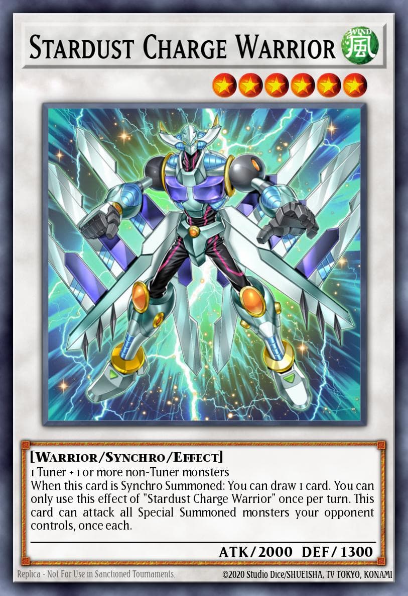 Stardust Charge Warrior — Yu-Gi-Oh! card
