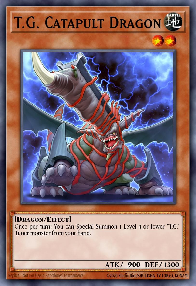 T.G. Catapult Dragon — Legendary Collection 5D's Yu-Gi-Oh! card by KAZUKI TAKAHASHI