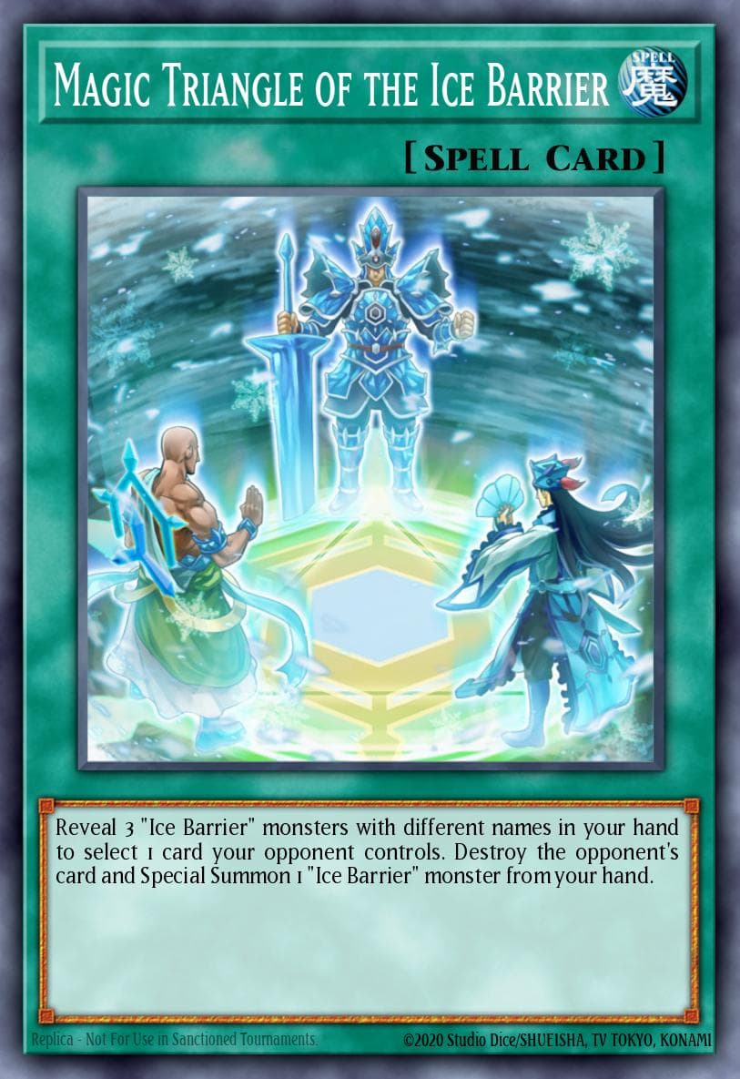 Magic Triangle of the Ice Barrier — Structure Deck: Freezing Chains Yu-Gi-Oh! card by Shunsuke Muto