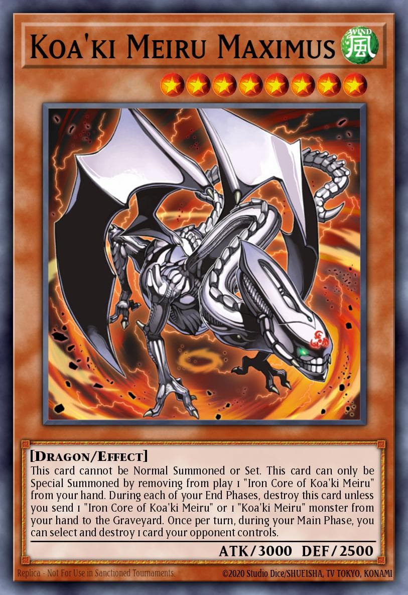 Koa'ki Meiru Maximus — Stardust Overdrive Yu-Gi-Oh! card by KAIJI TAKAHASHI
