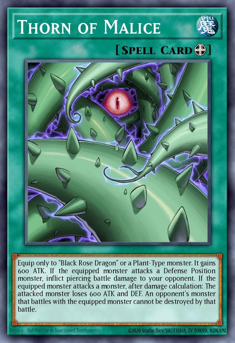 Thorn of Malice — Raging Battle Yu-Gi-Oh! card by T. YOSHIDA