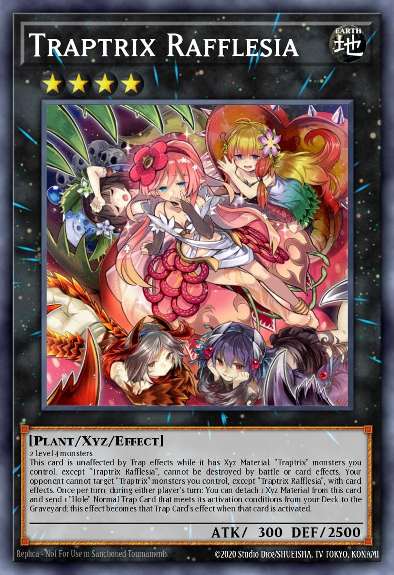 Traptrix Rafflesia — Structure Deck: Beware of Traptrix Yu-Gi-Oh! card by Studio Dice/SHUEISHA, TV TOKYO, KONAMI