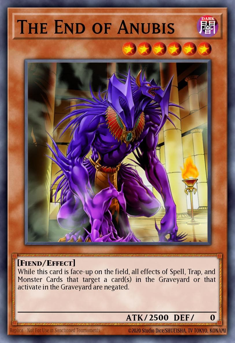 The End of Anubis — The Lost Millennium Yu-Gi-Oh! card by M-Tanaka