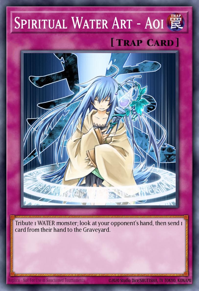 Spiritual Water Art - Aoi — Yu-Gi-Oh! card