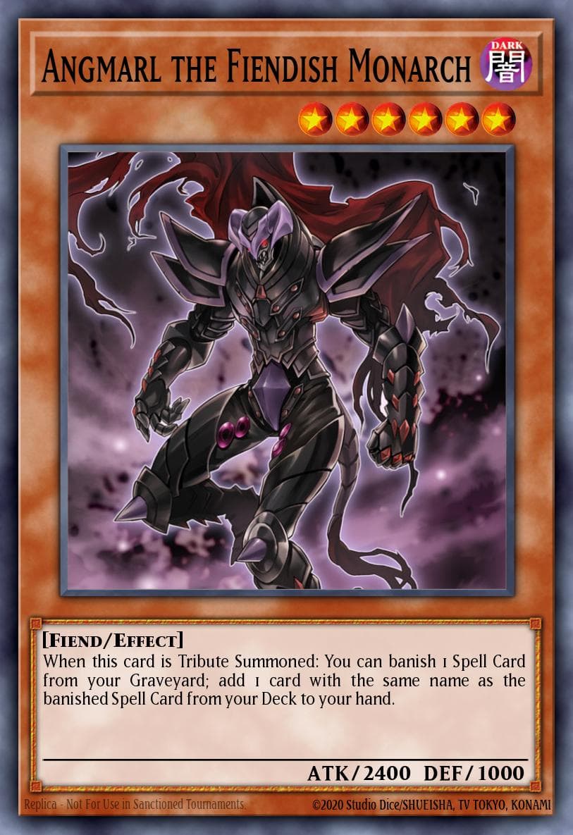 Angmarl the Fiendish Monarch — Premium Gold: Infinite Gold Yu-Gi-Oh! card by KAZUKI TAKAHASHI