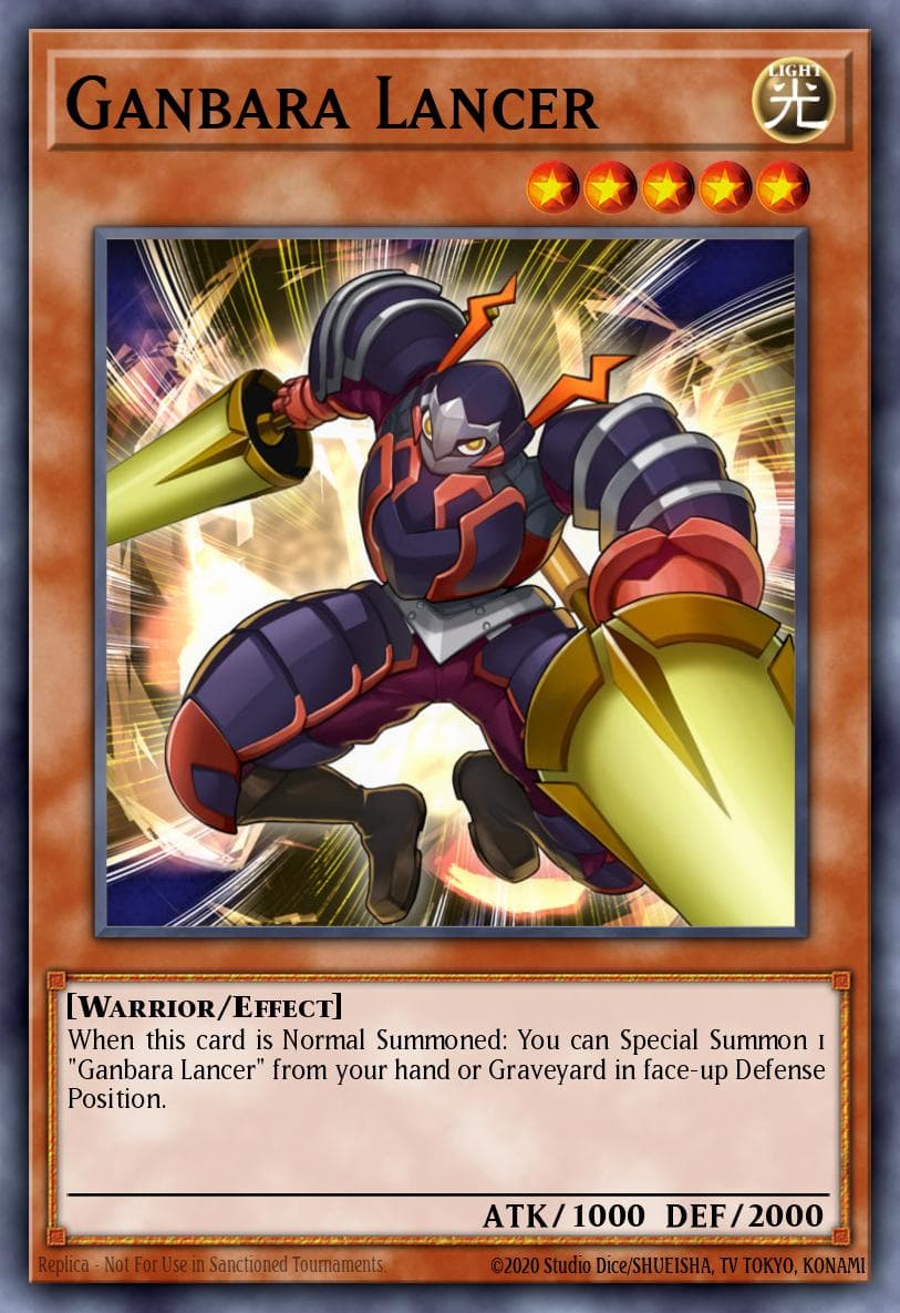 Ganbara Lancer — Super Starter: V for Victory Power-Up Pack Yu-Gi-Oh! card by KAZUKI TAKAHASHI