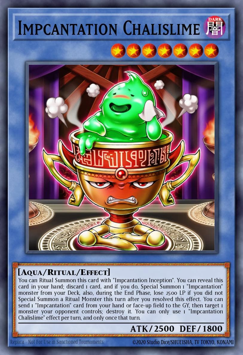 Impcantation Chalislime — Wild Survivors Yu-Gi-Oh! card by Studio Dice/SHUEISHA, TV TOKYO, KONAMI