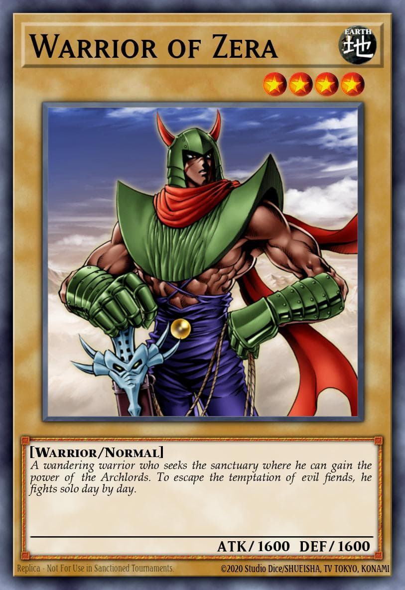 Warrior of Zera — Yu-Gi-Oh! card