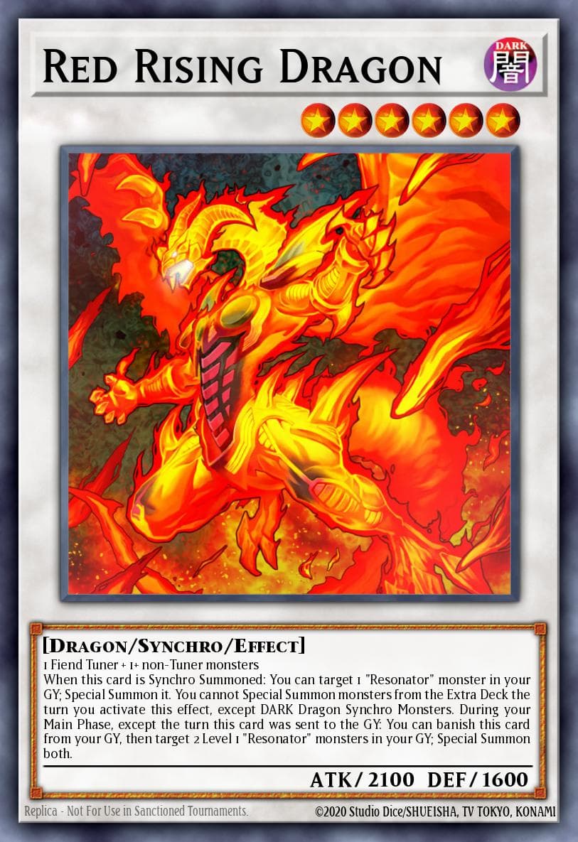 Red Rising Dragon — Savage Strike Yu-Gi-Oh! card by KAZUKI TAKAHASHI