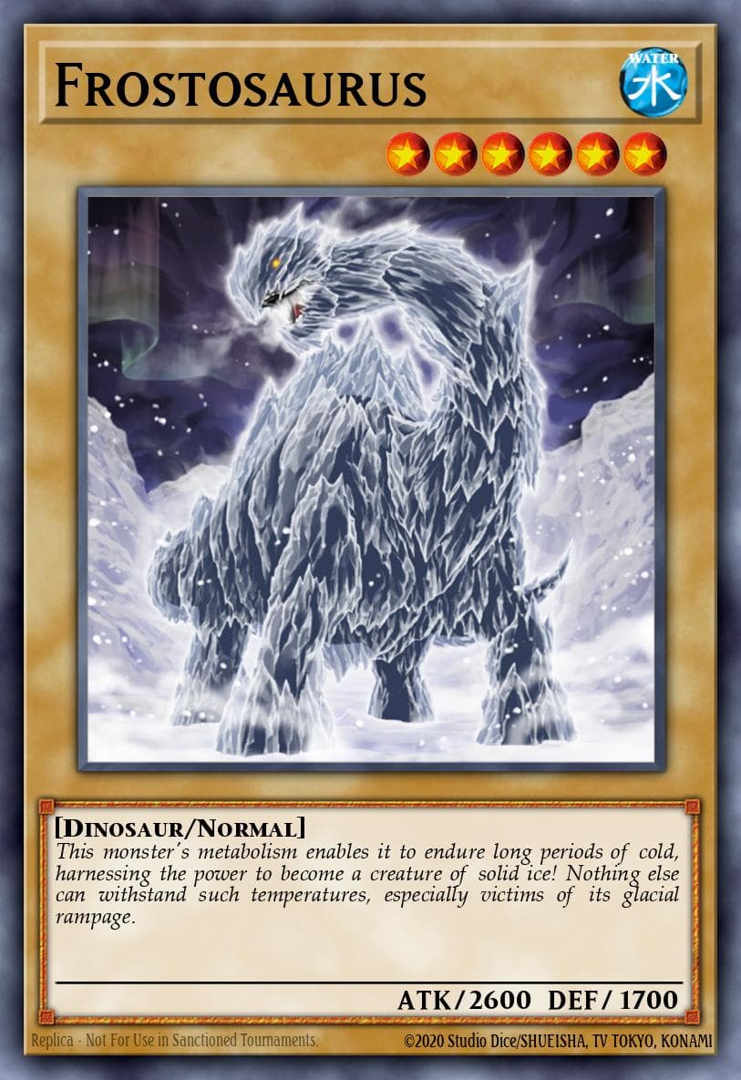 Frostosaurus — Wild Survivors Yu-Gi-Oh! card by Konami