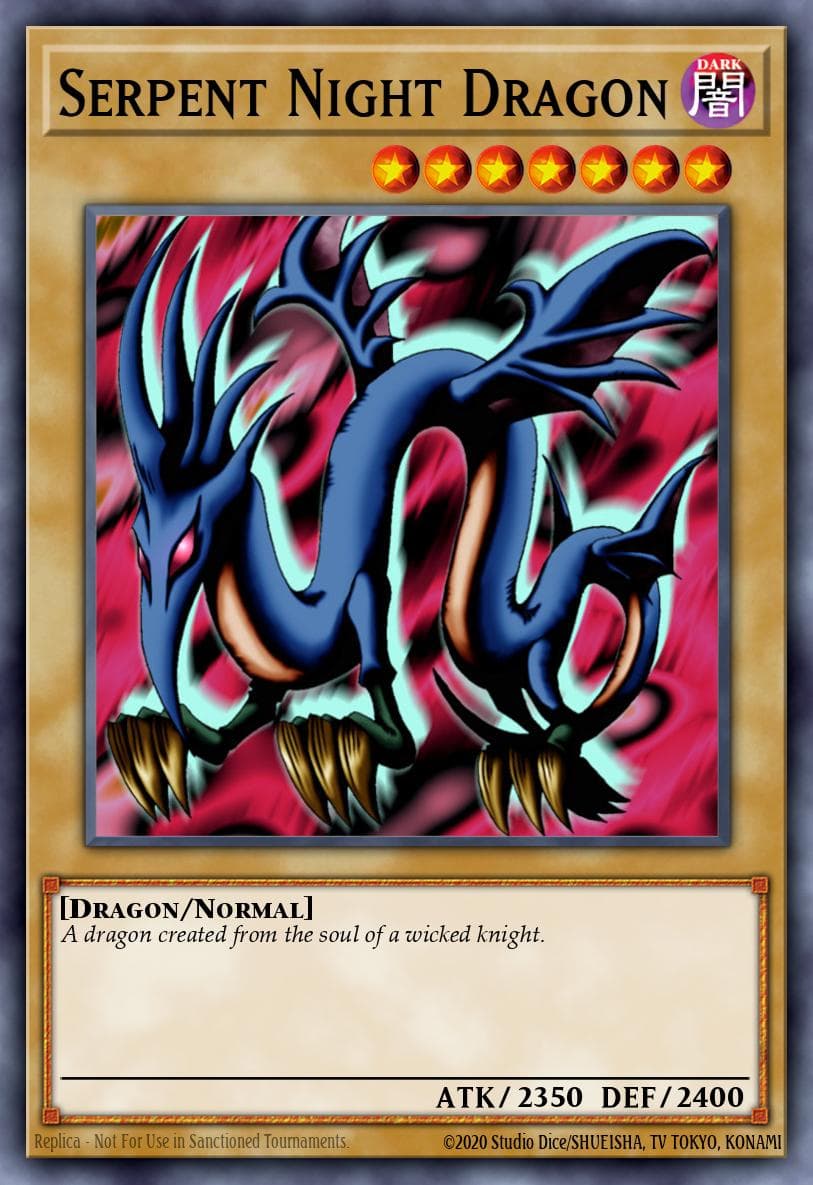 Serpent Night Dragon — Spell Ruler (25th Anniversary Edition) Yu-Gi-Oh! card by Studio Dice