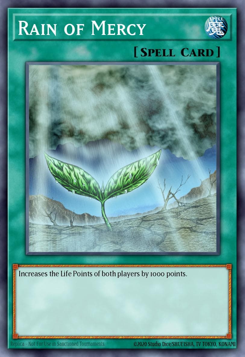 Rain of Mercy — Pharaoh's Servant (Worldwide English) Yu-Gi-Oh! card by KAZUKI TAKAHASHI