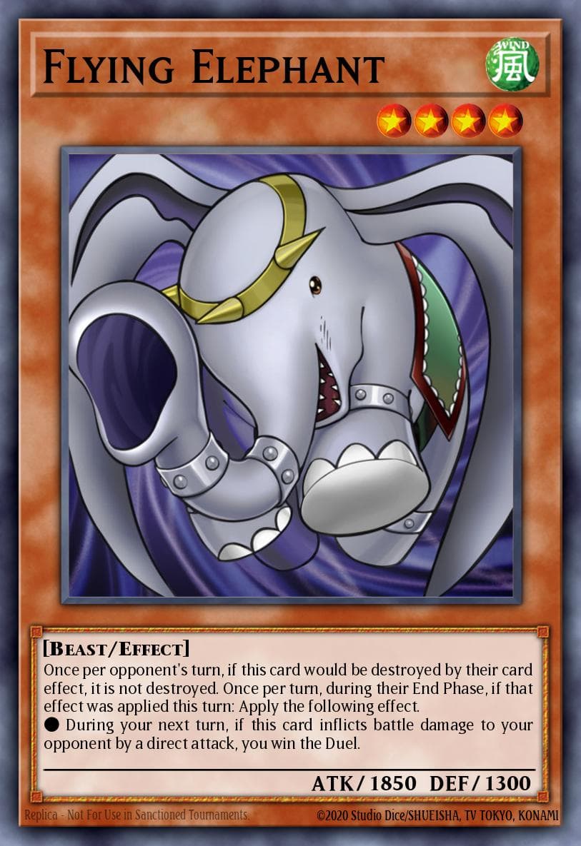 Flying Elephant — Battles of Legend: Relentless Revenge Yu-Gi-Oh! card by KAZUKI TAKAHASHI