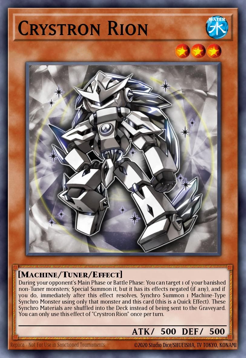 Crystron Rion — 2017 Mega-Tins Mega Pack Yu-Gi-Oh! card by KAZUKI TAKAHASHI