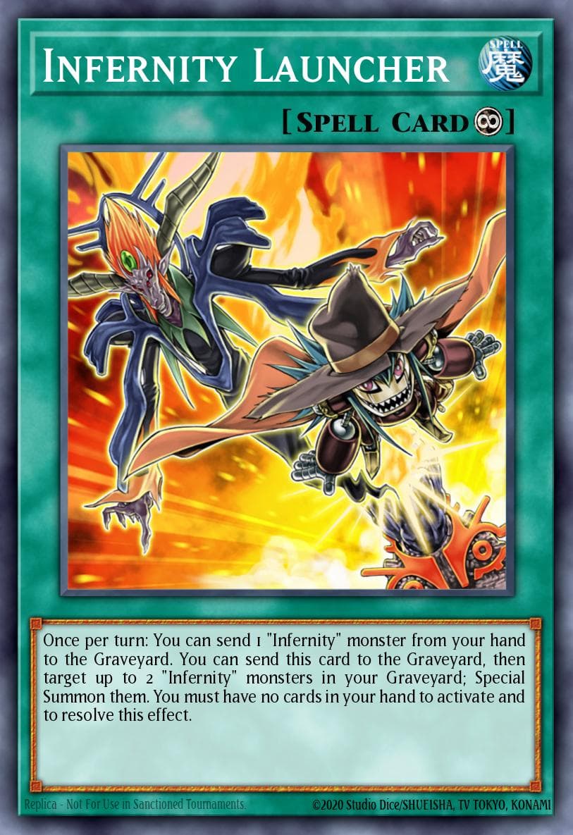 Infernity Launcher — Duelist Saga Yu-Gi-Oh! card by KAZUKI TAKAHASHI