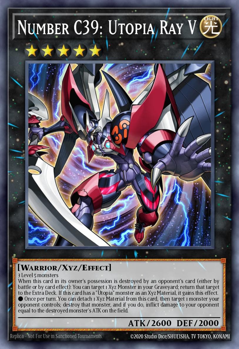 Number C39: Utopia Ray V — OTS Tournament Pack 17 Yu-Gi-Oh! card by Studio Dice/SHUEISHA, TV TOKYO, KONAMI