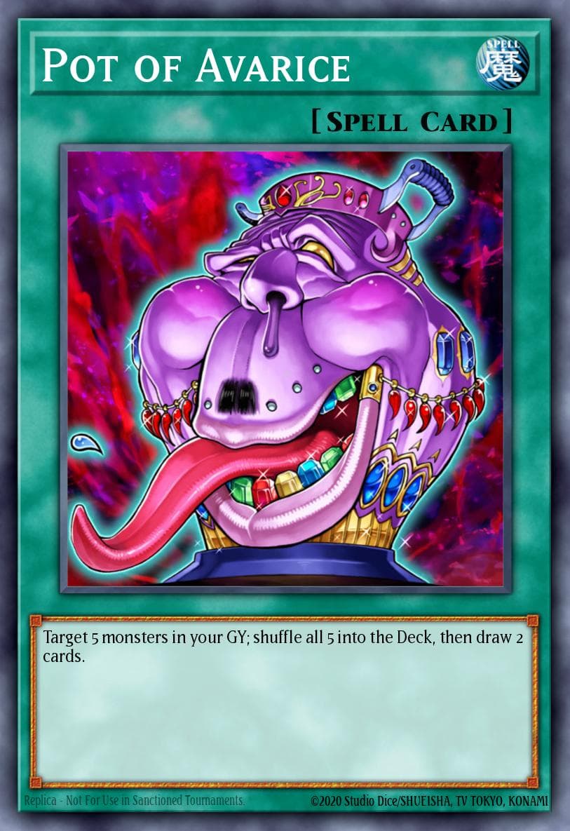 Pot of Avarice — The Pot Collection Yu-Gi-Oh! card by Studio Dice