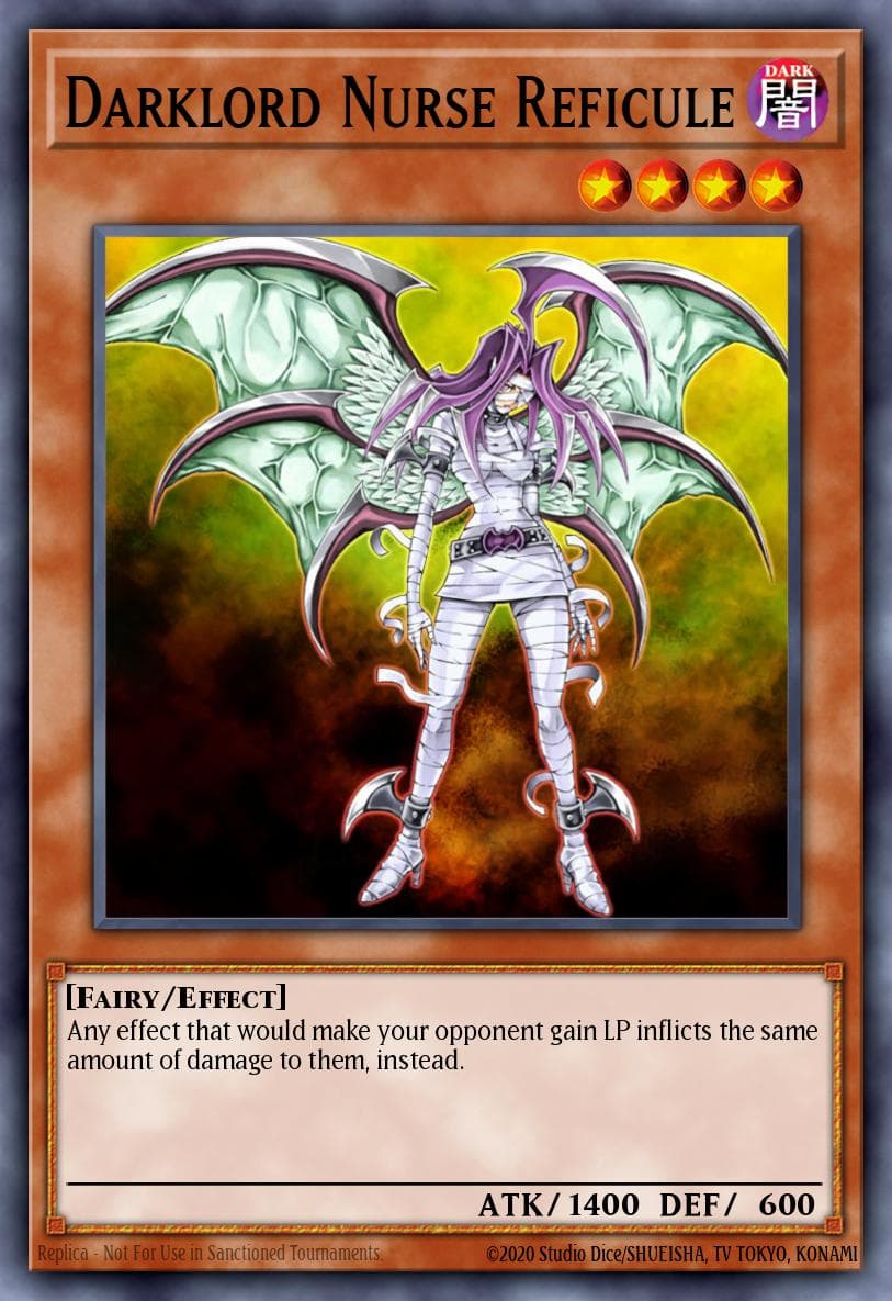 Darklord Nurse Reficule — Destiny Soldiers Yu-Gi-Oh! card by KAZUKI TAKAHASHI