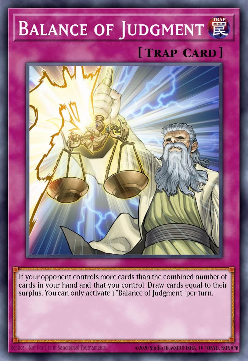 Balance of Judgment — 2016 Mega-Tins Mega Pack Yu-Gi-Oh! card by KAZUKI TAKAHASHI