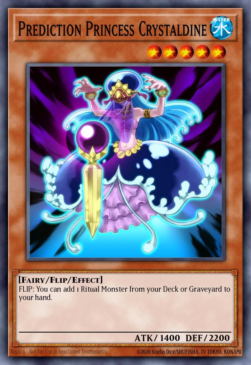 Prediction Princess Crystaldine — Dragons of Legend 2 Yu-Gi-Oh! card by KAZUKI TAKAHASHI