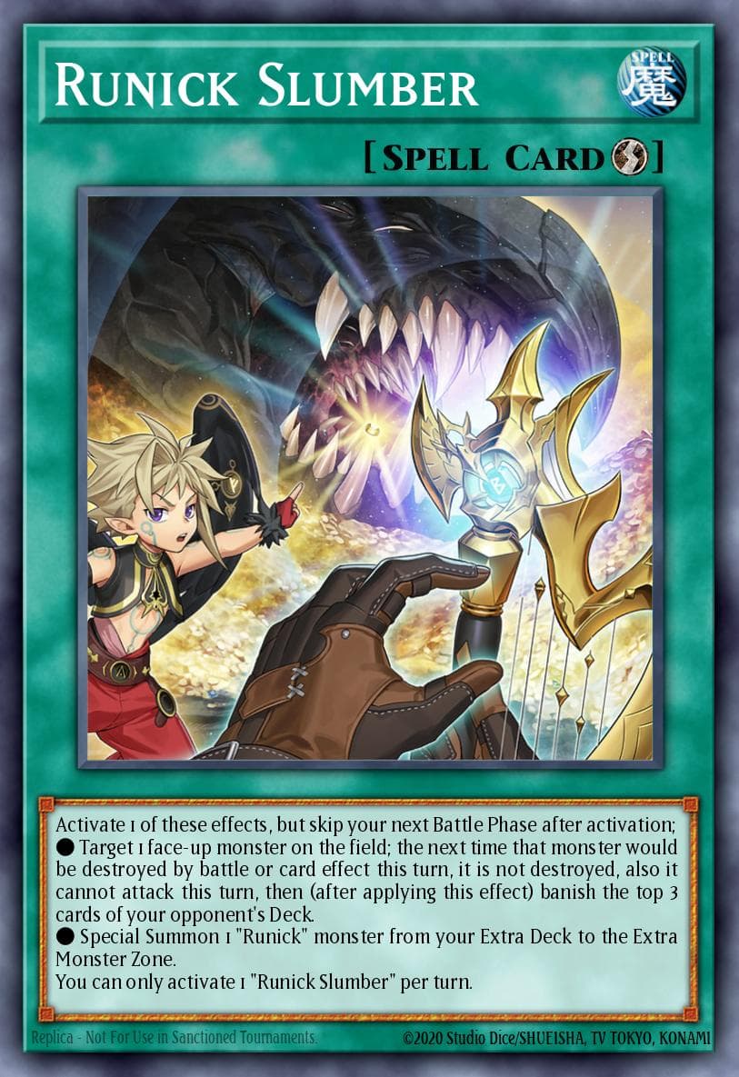 Runick Slumber — Tactical Masters Yu-Gi-Oh! card by TANIA-P.