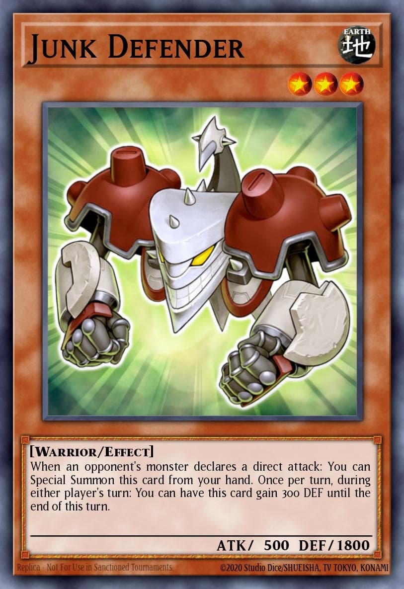 Junk Defender — Photon Shockwave Yu-Gi-Oh! card by Kajisu Takahashi
