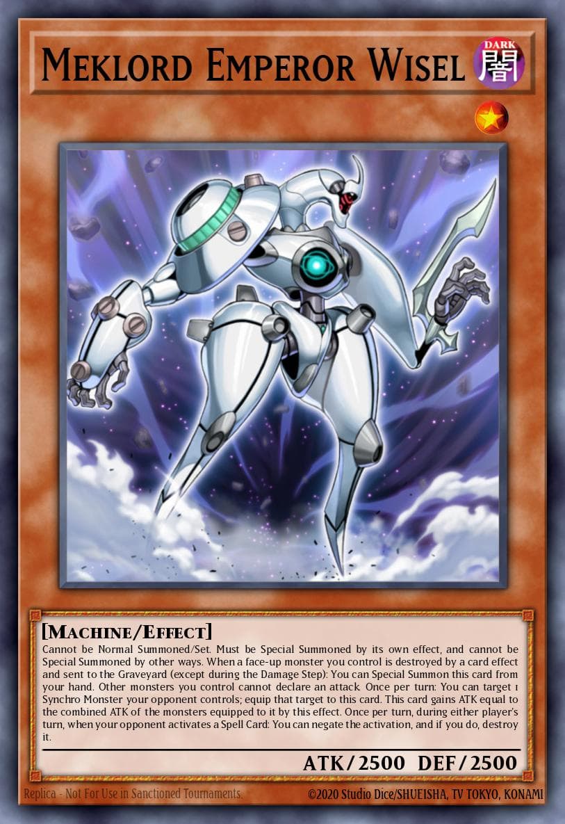 Meklord Emperor Wisel — Valiant Smashers Yu-Gi-Oh! card by Studio Dice / Shunsuke Toda