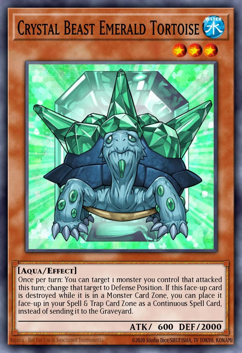 Crystal Beast Emerald Tortoise — Yu-Gi-Oh! card