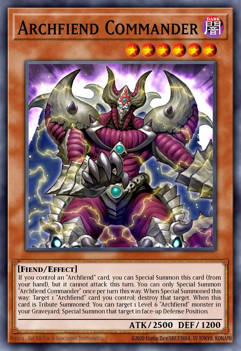 Archfiend Commander — Yu-Gi-Oh! card