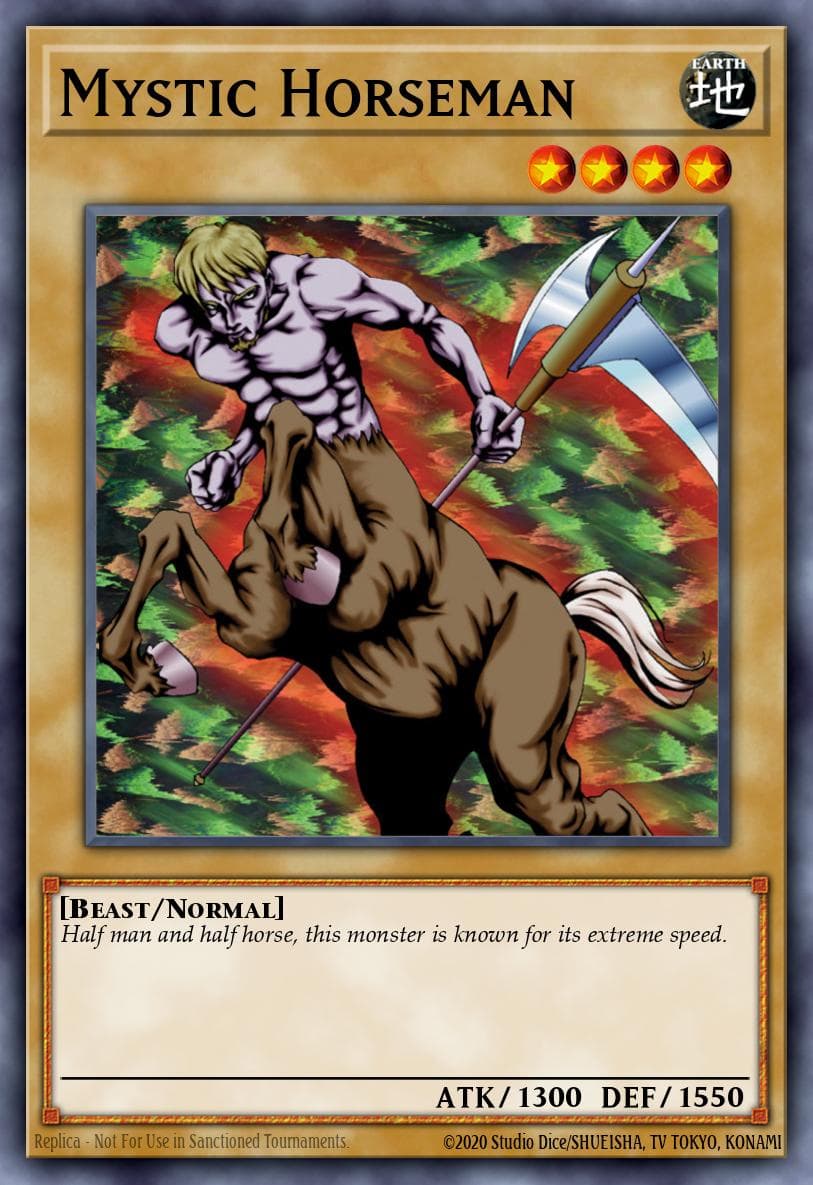 Mystic Horseman — Speed Duel: Arena of Lost Souls Yu-Gi-Oh! card by KAZUKI TAKAHASHI