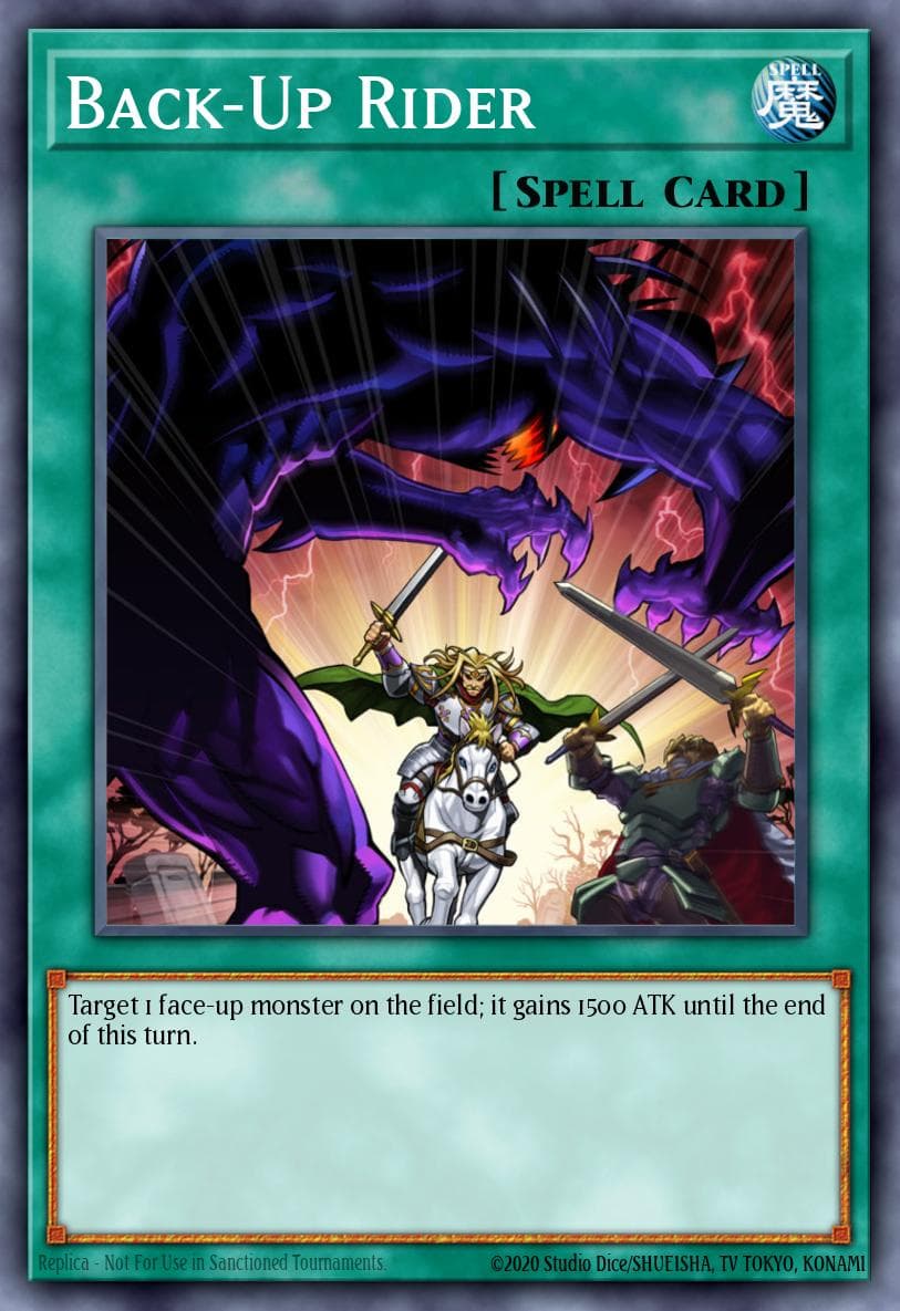 Back-Up Rider — Clash of Rebellions Yu-Gi-Oh! card by TAKAHA