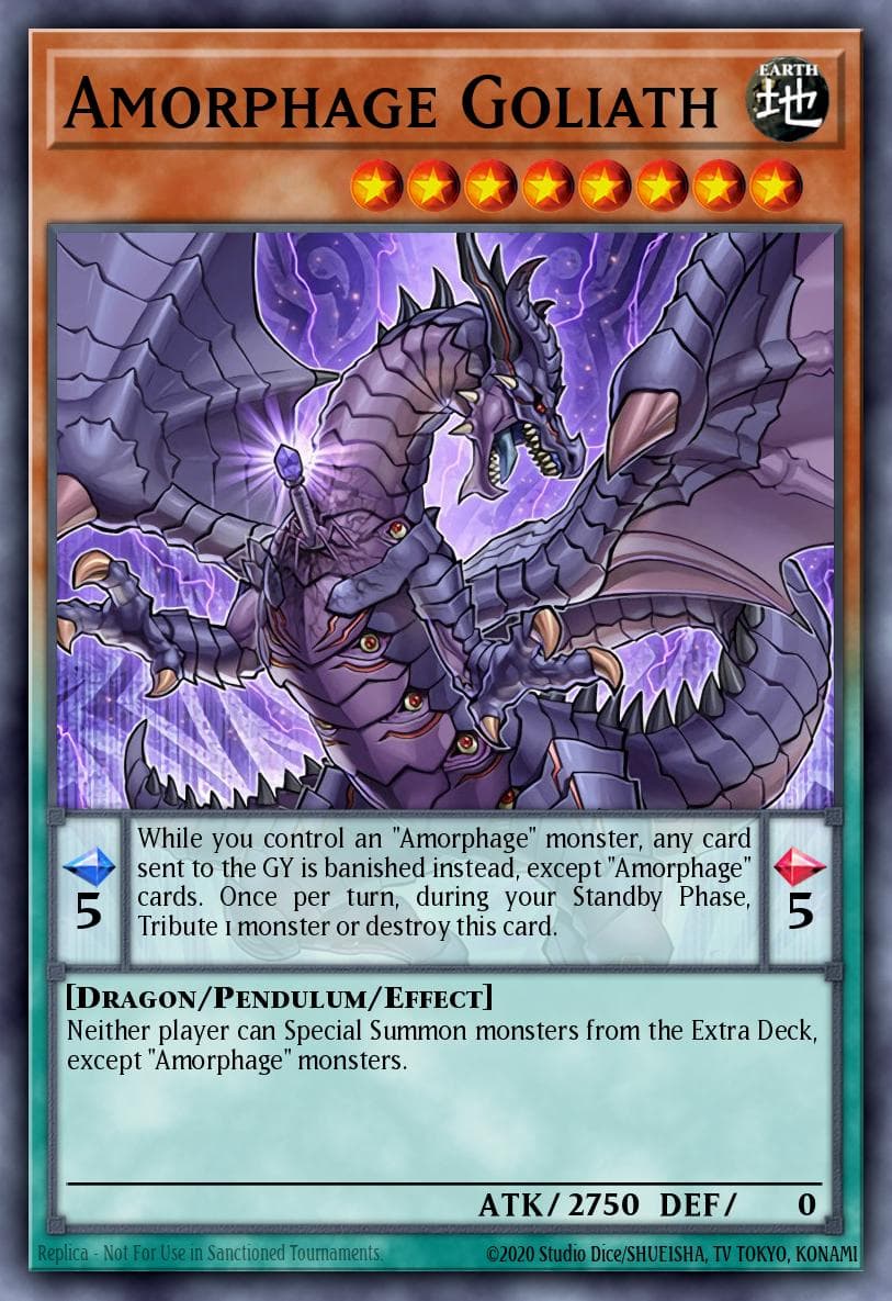 Amorphage Goliath — Fists of the Gadgets Yu-Gi-Oh! card by KAZUKI TAKAHASHI