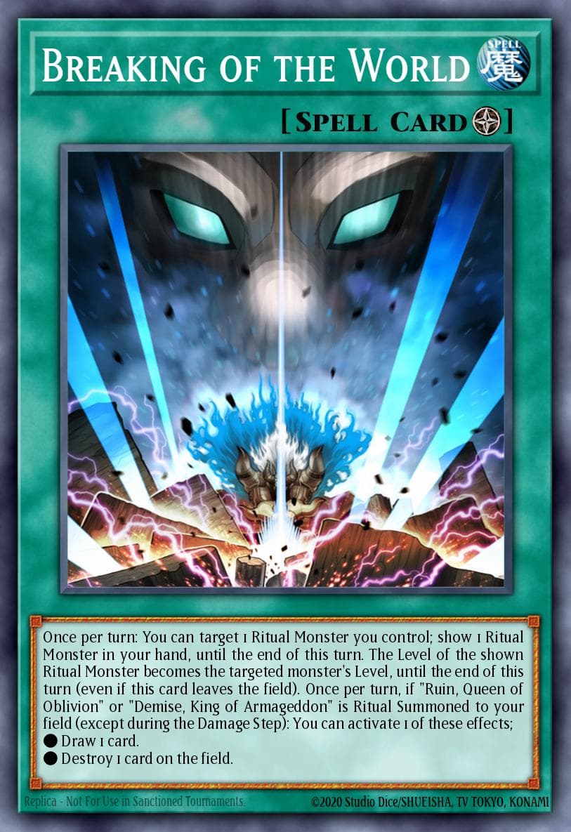 Breaking of the World — Cybernetic Horizon Yu-Gi-Oh! card by KAZUKI TAKAHASHI