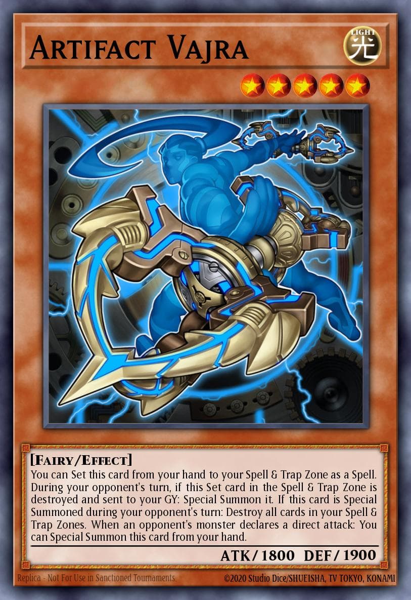Artifact Vajra — 2018 Mega-Tins Mega Pack Yu-Gi-Oh! card by KAZUKI TAKAHASHI