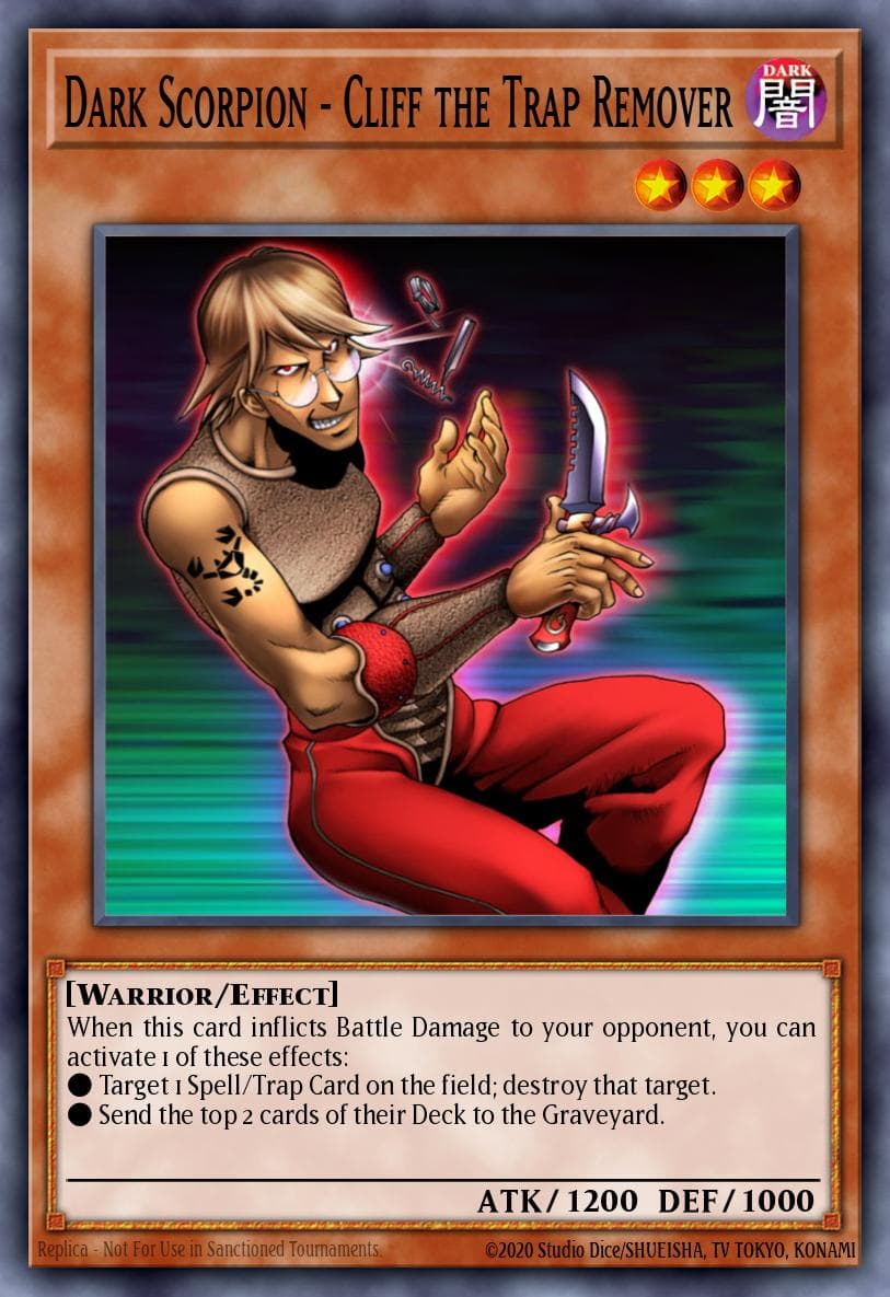 Dark Scorpion - Cliff the Trap Remover — Speed Duel GX: Duelists of Shadows Yu-Gi-Oh! card by Studio Dice