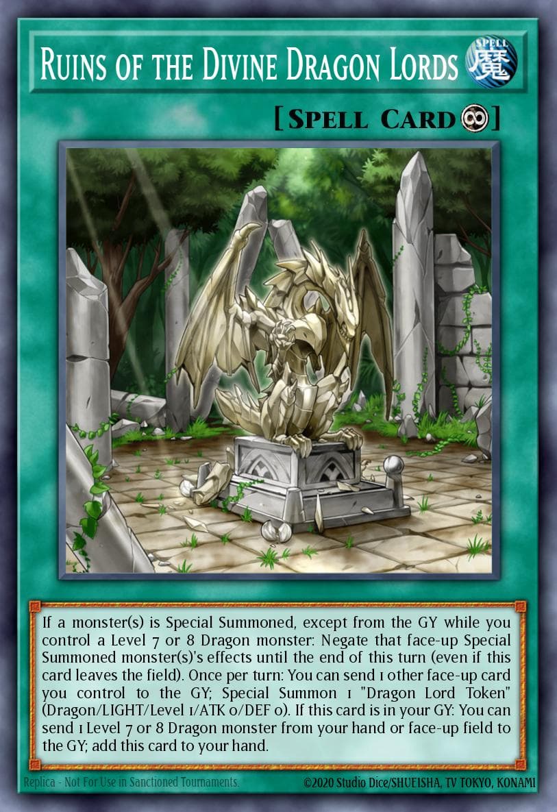 Ruins of the Divine Dragon Lords — Structure Deck: Rise of the True Dragons Yu-Gi-Oh! card by KAZUKI TAKAHASHI