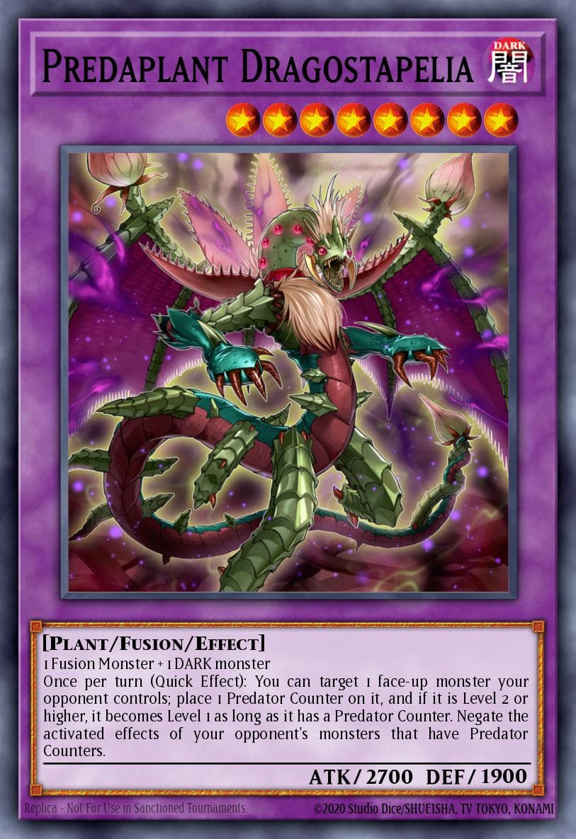 Predaplant Dragostapelia — Legendary Duelists: Immortal Destiny Yu-Gi-Oh! card by KAZUKI TAKAHASHI