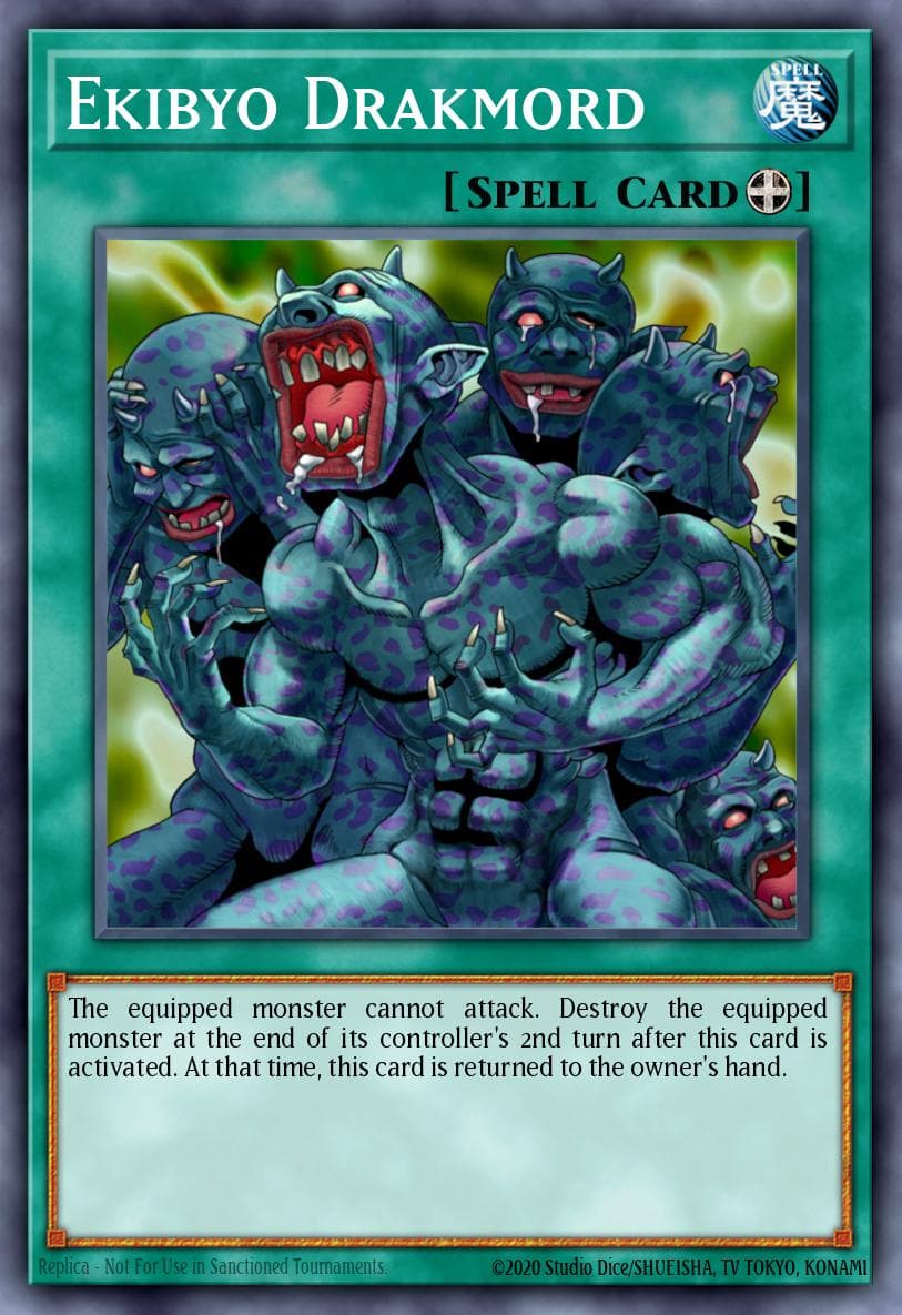 Ekibyo Drakmord — Labyrinth_of_Nightmare Yu-Gi-Oh! card by KAZUKI TAKAHASHI