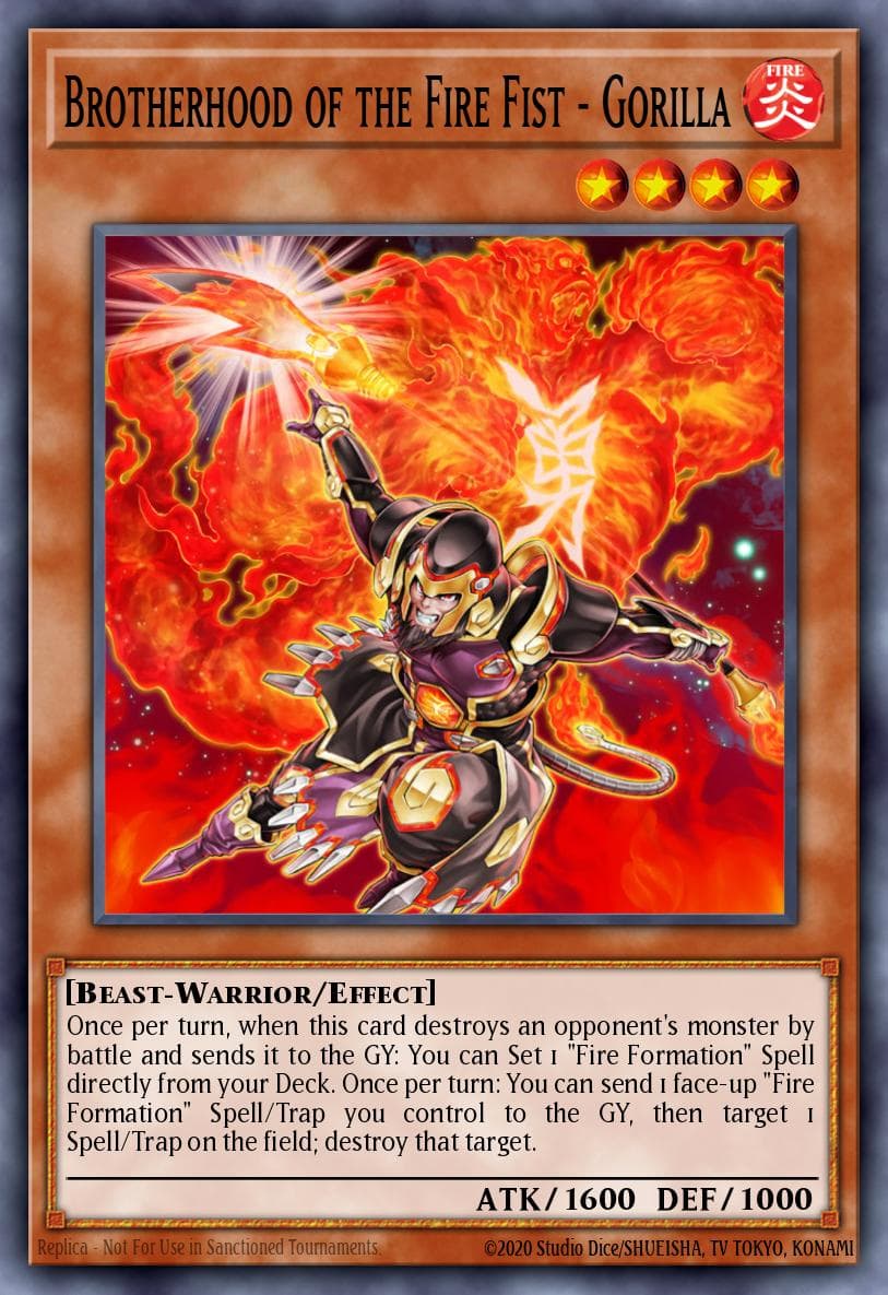 Brotherhood of the Fire Fist - Gorilla — Yu-Gi-Oh! card