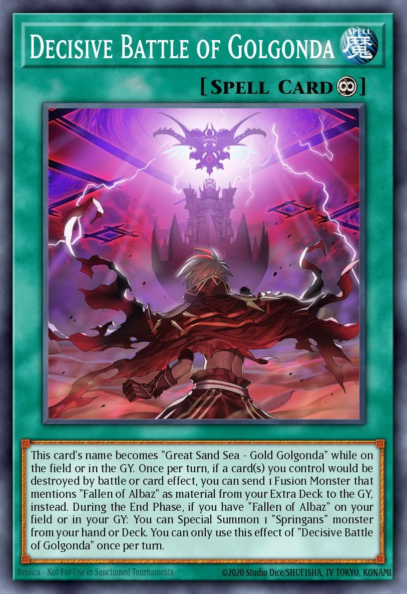 Decisive Battle of Golgonda — Darkwing Blast Yu-Gi-Oh! card by DARK-EN054