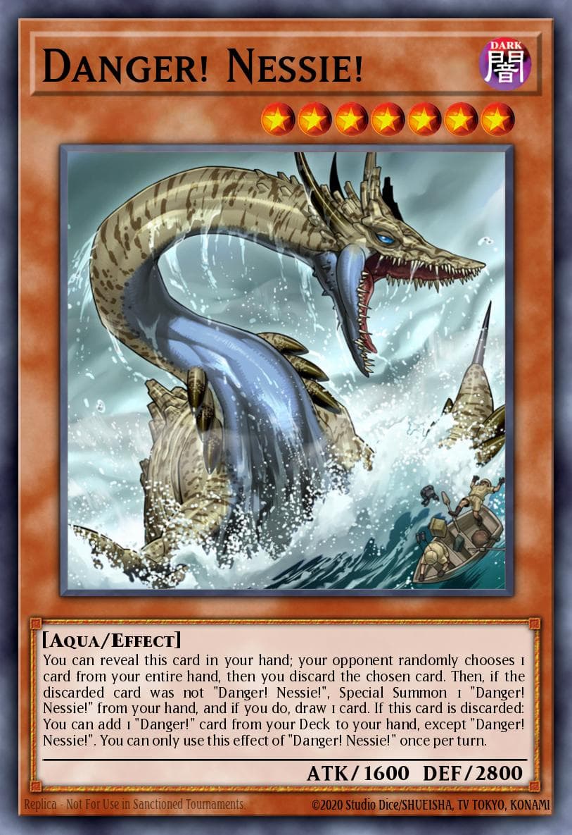 Danger! Nessie! — Structure Deck: The Crimson King Yu-Gi-Oh! card by Studio Dice/SHUEISHA, TV TOKYO, KONAMI
