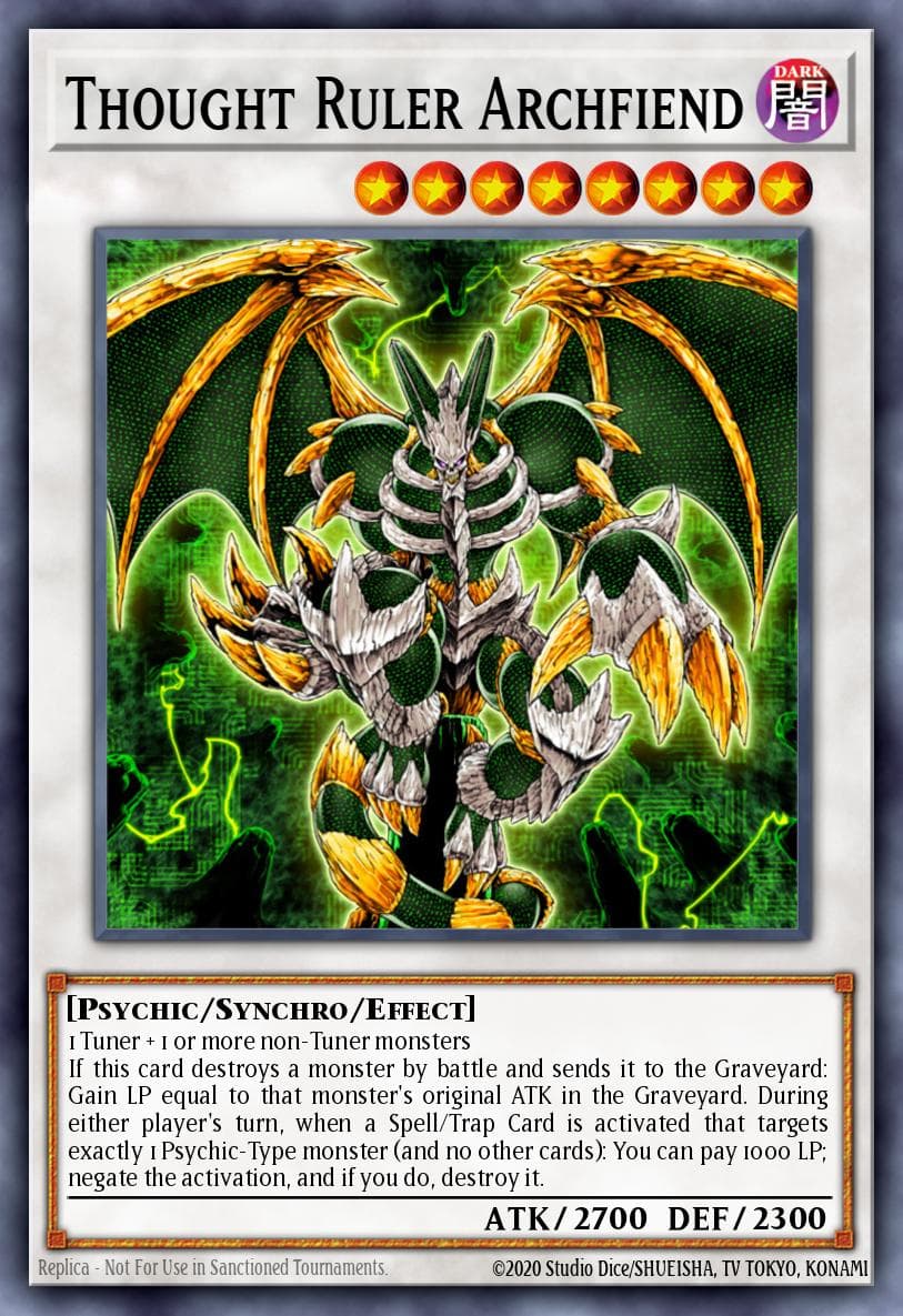 Thought Ruler Archfiend — The Duelist Genesis Yu-Gi-Oh! card by KAZUKI TAKAHASHI