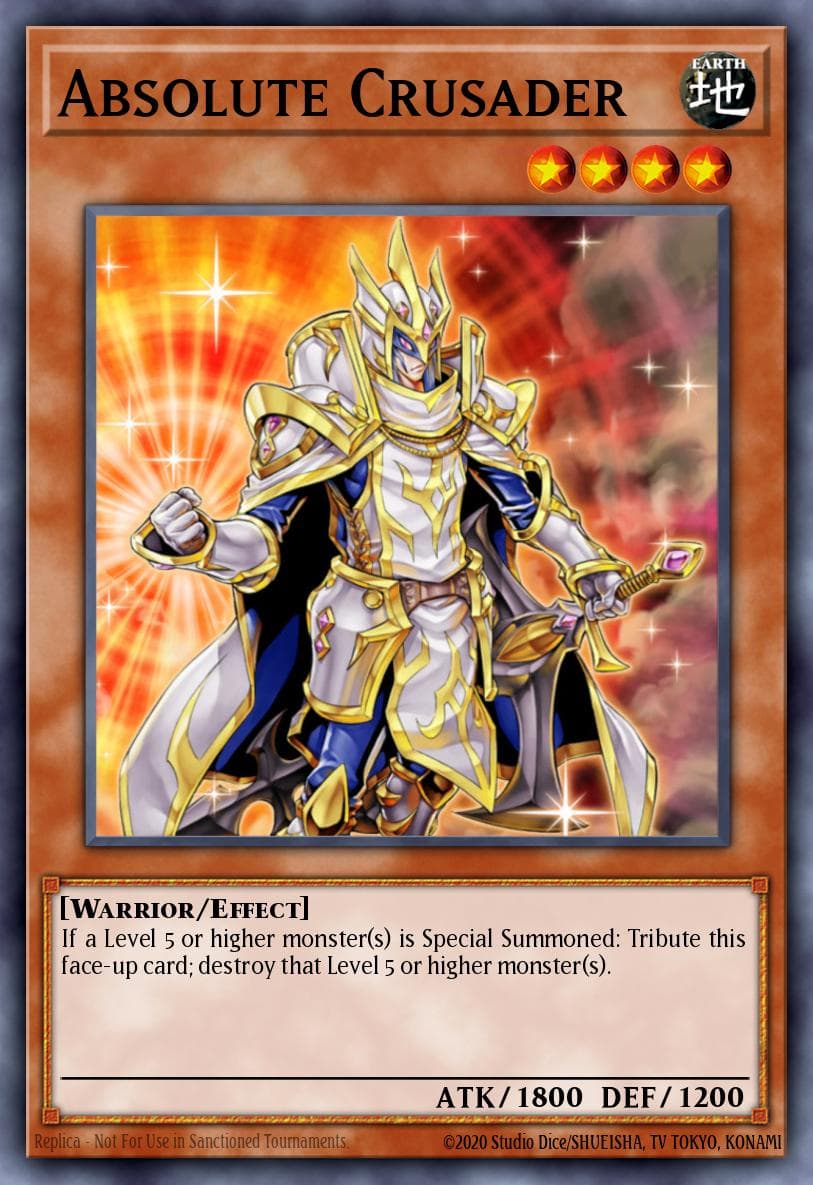 Absolute Crusader — Legendary Dragon Decks Yu-Gi-Oh! card by KAZUKI TAKAHASHI
