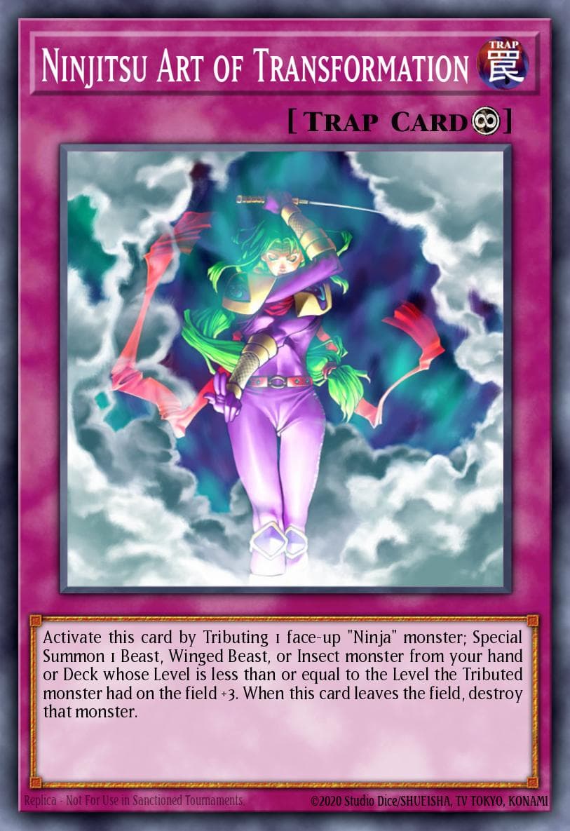 Ninjitsu Art of Transformation — Ancient Sanctuary Yu-Gi-Oh! card by KAZUKI TAKAHASHI