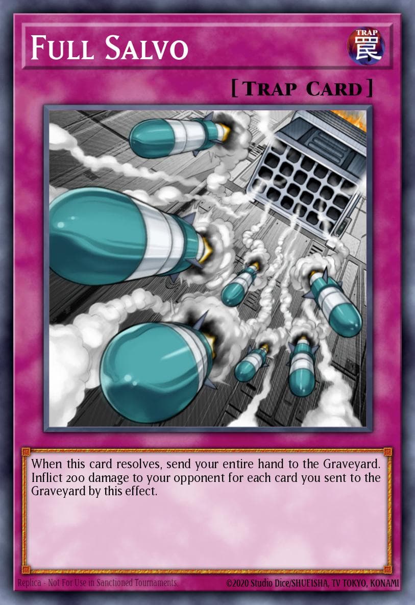 Full Salvo — Shadow of Infinity Yu-Gi-Oh! card by KAZUKI TAKAHASHI