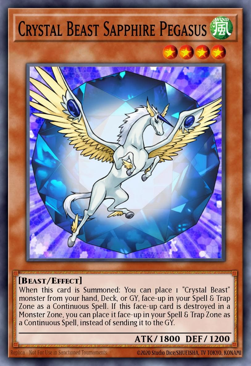 Crystal Beast Sapphire Pegasus — Duel Terminal - Preview