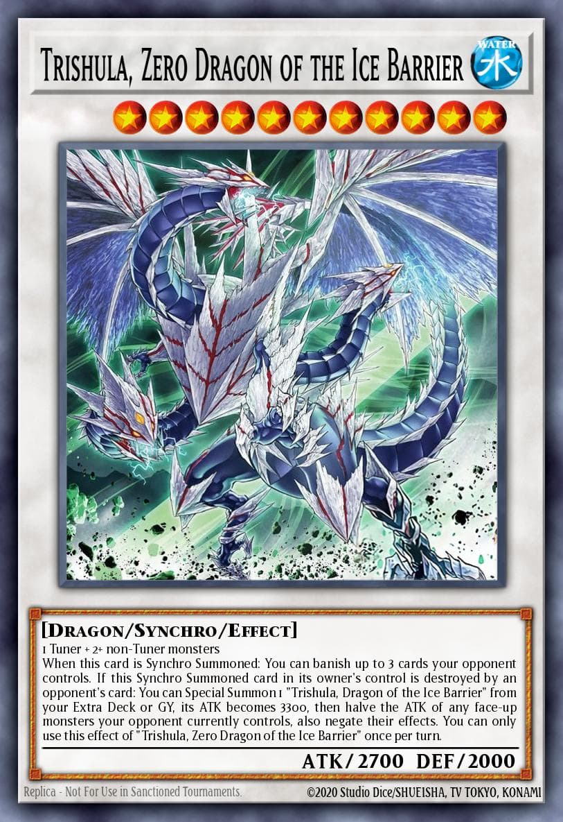 Trishula, Zero Dragon of the Ice Barrier — Yu-Gi-Oh! card