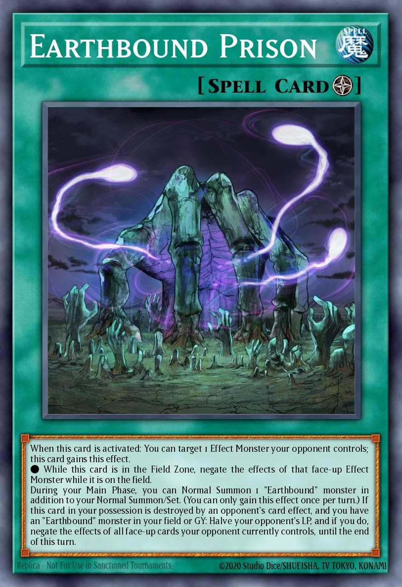 Earthbound Prison — Maze of Millennia Yu-Gi-Oh! card by Studio Dice/SHUEISHA, TV TOKYO, KONAMI