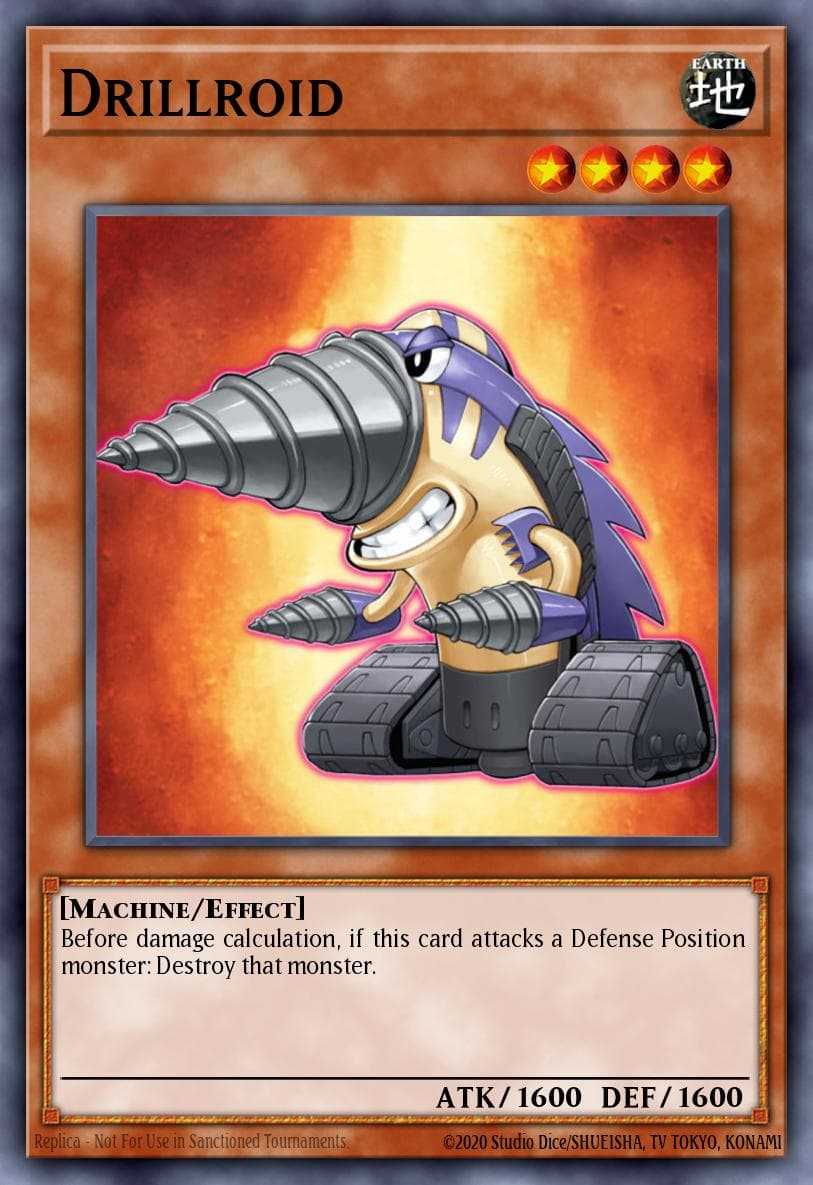 Drillroid — Cybernetic Revolution Yu-Gi-Oh! card by KAZUKI TAKAHASHI