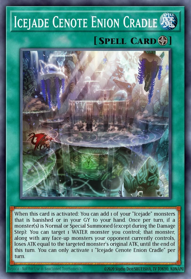 Icejade Cenote Enion Cradle — 25th Anniversary Tin: Dueling Heroes Mega Pack